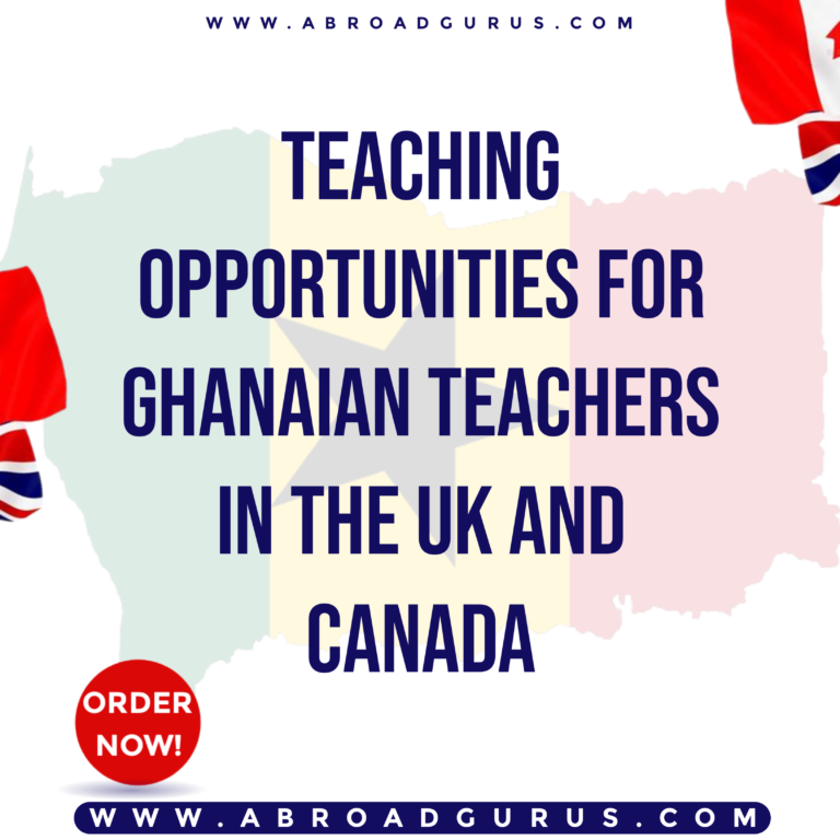 Work Opportunities for Ghanaian Teachers in The UK and Canada